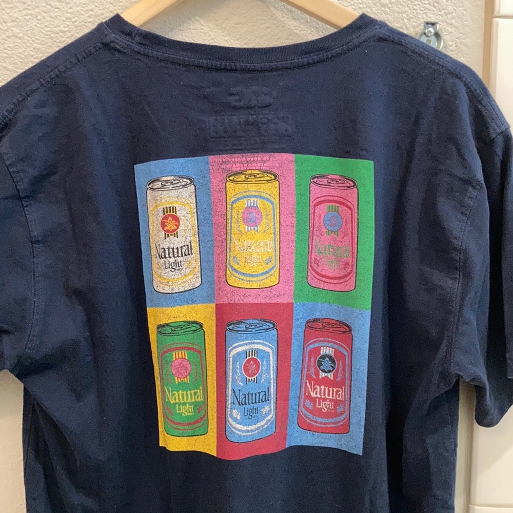 Natty Light warhol graphic tee